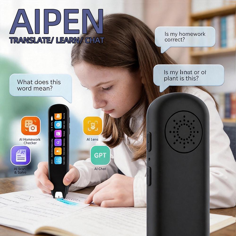 S6 Pro Smart AI Dictionary Pen Touch Screen Digital Reader Answering Function Multilingual OCR Chatgpt Translator for Reading
