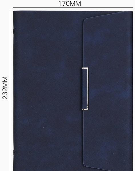 A5 PU Leather Business Notebook with Magnetic Clasp, Hardcover Journal for Office & Gift, Customizable Logo
