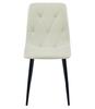 Libra Chair - Beige Fabric / Black Legs X 2