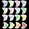 16Pcs Face Painting Tattoo Stencil Diy Hand Drawn Spray Painting Eyebrow Tattoo Template Dance Party Makeup Tools Beauty Sticker