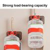 Mop And Broom Holder Heavy Duty Broom Storage Rack Wood Mop Organizer Self Adhesive Mop And Broom Hanging Rack for Bathroom Balcony Cleaning Tools
