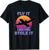 Fly It Like You Stole It Retro Airplane Pilot T-Shirt