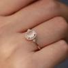 Glitrende Gul Diamant Sæt Med Zirkonia Ring Bryllupsbanket Brude Håndlavet Gave