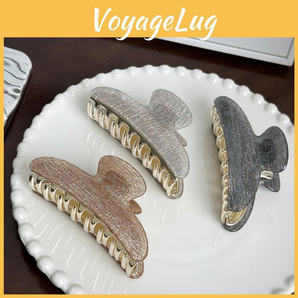 Sophisticated Acrylic Hair Claw Clip Featuring Unique Line Design For Fashionable Women