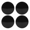 4PCS 60mm Car Wheel Center Hub Cap with Iron Ring Stylish Wheel Tyre Center Rim Hub Cover Universal for Vehicle Black