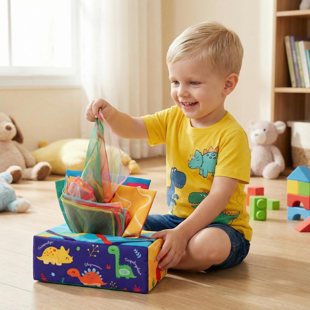 Pull Out The Tissue Paper, Early Childhood Education,Unable To Tear Apart Fabric, Soothing Toys