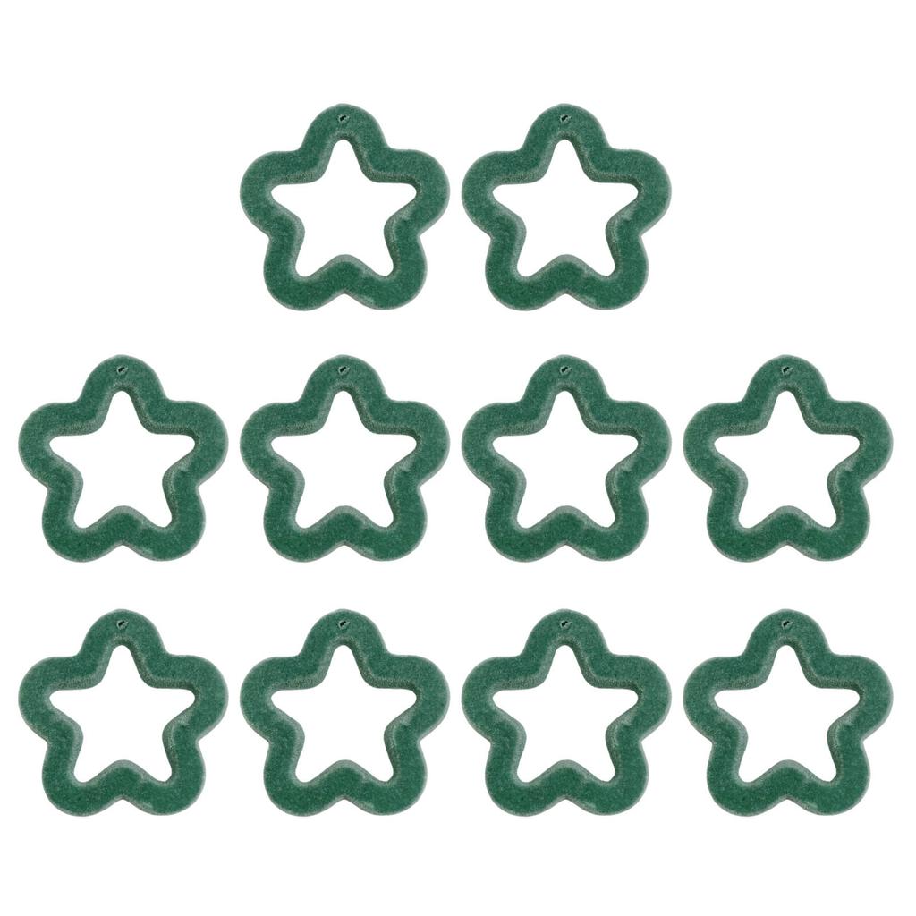 10Pcs Acrylic Beading kit Loose Hollow Five-Pointed Star Bead Friendship Bracelet Making Beads Jewelry Accessories