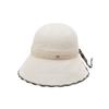 Brown Line Color Mixed Cotton Bonnet Hat Dbhe4e149w1