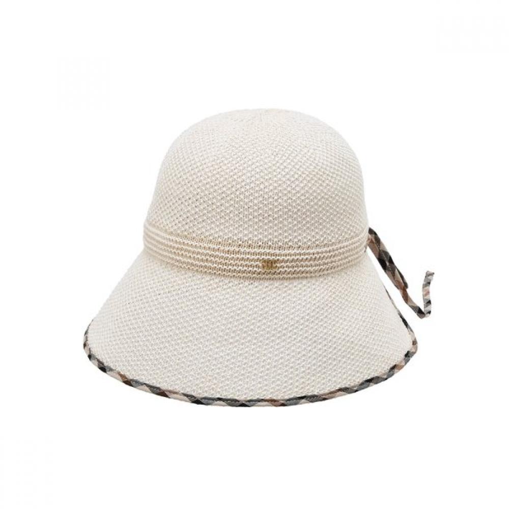 Daks Brown Line Color Mixed Cotton Bonnet Hat Dbhe4e149w1 Single option