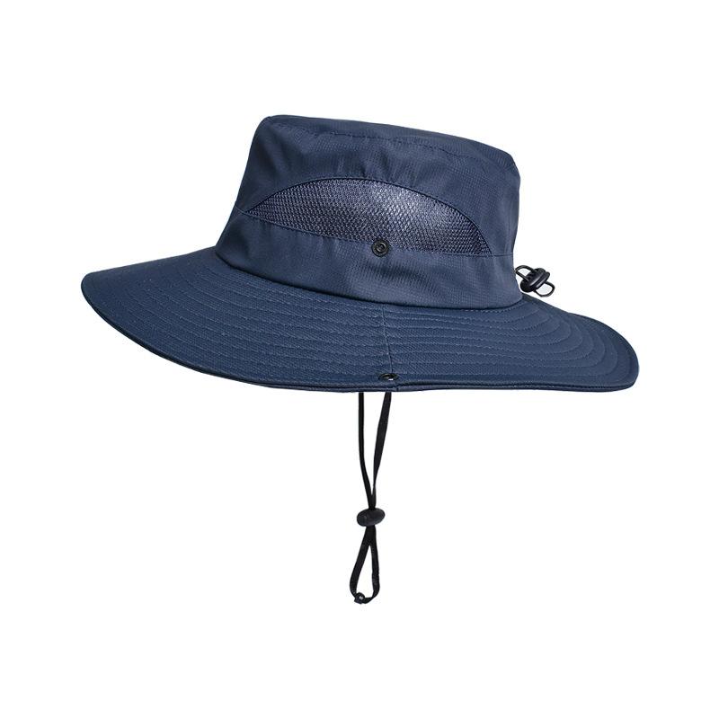 Summer UPF50+ Sun Hats For Women Men Breathable Mesh Boonie Hat Foldable UV Protection Hiking Fishing Hat Male Bucket Hats