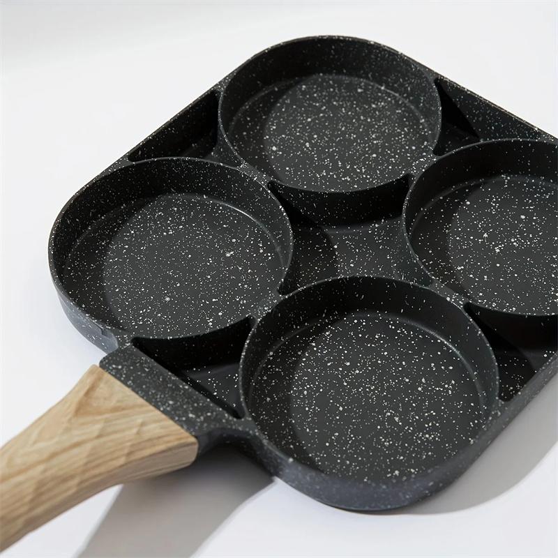 Egg Frying Pan Nonstick Pancake Pans 4-Cups Cookware Pancake Pan Egg Pan Suitable for Gas Stove Induction Cooker
