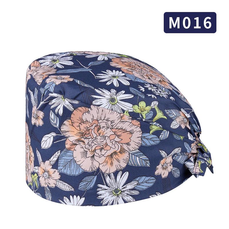 Unisex All-Cotton Printed Surgical Cap for Medical and Food Services
