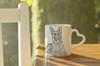 German Shepherd Dog, Alsatian Wolf Dog - cup with a dog, adorable cup with a heart-shaped handle, universal gift from the Art-Dog brand