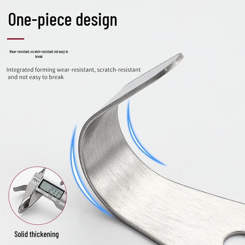 Outdoor Thickened Stainless Steel Solid Single Hooks