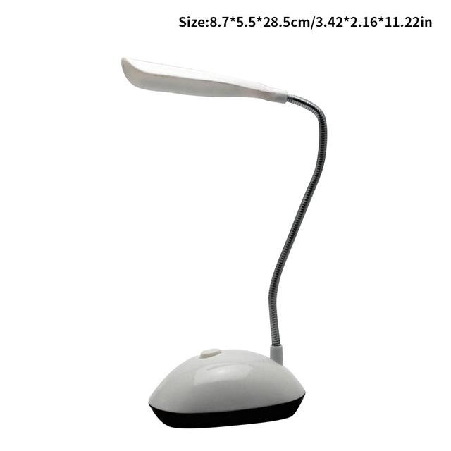 Lamp LED Lamp Table Desk Lamp Reading Lamp Foldable Dimmable AA Battery Powered Table Light 4 LED Portable Lamp Flexo Book Light