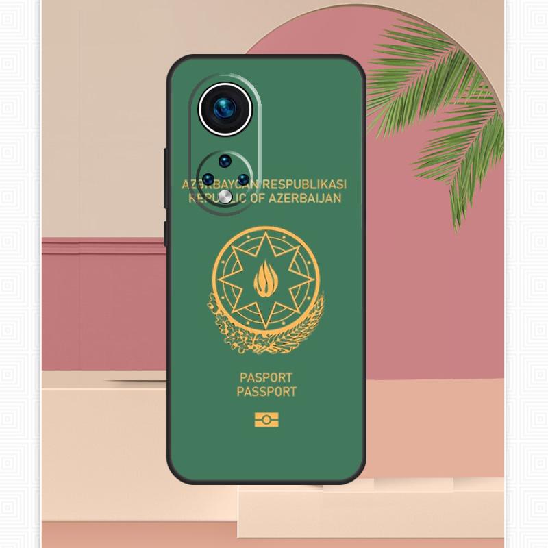 Azerbaijan Flag Coat of Arms Case For Honor Magic 5 6 7 8 Pro Honor 400 Lite 200 X9c X9b X9a X8b X8a X8c 50 70 90 Cover