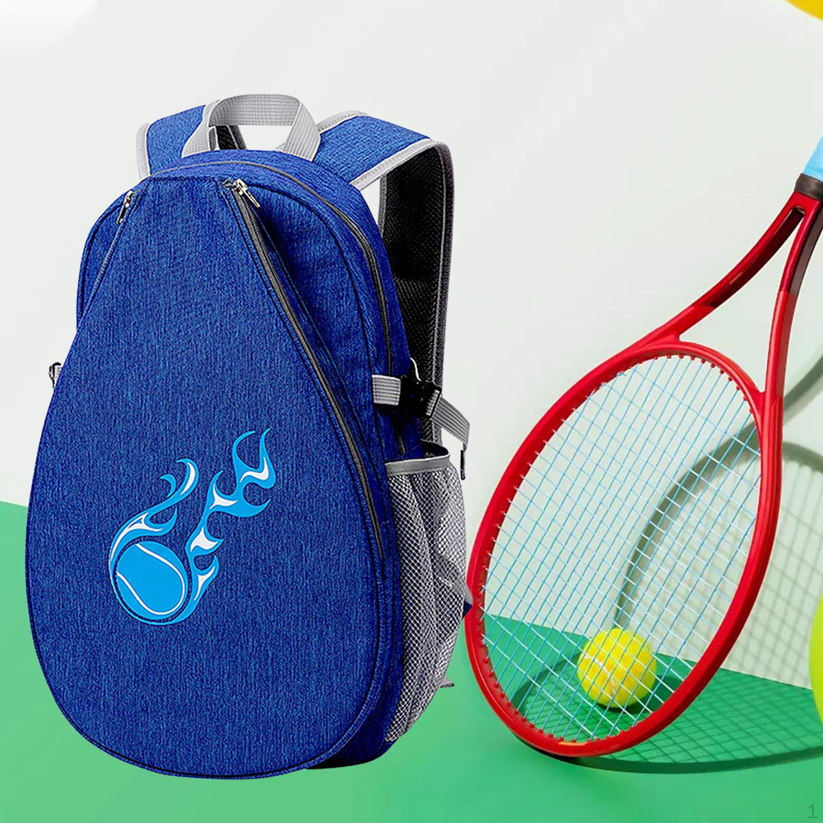 

Tennis Backpack Bag for Women Men Racket Holder Racquet Carrying Large Portable темно-синього кольору