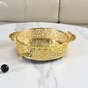 European Style Gold Metal Mirror Tray Home Multi-functional Storage Decoration Fruit Plate Glass Mirror Tray Home Decoration New