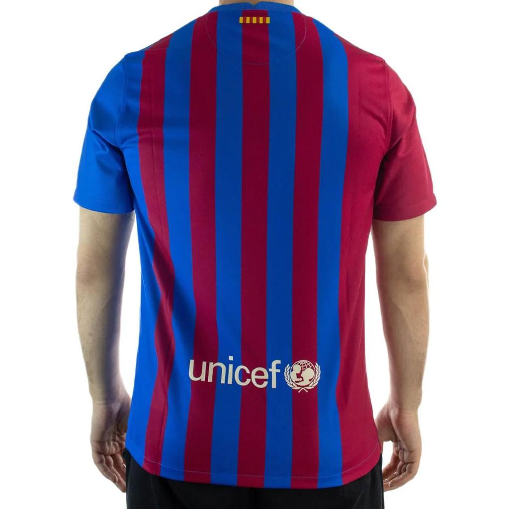 Nike Domácí dres FC Barcelona sezóny 21/22 s krátkým rukávem pánský topy modrý CV7891-428