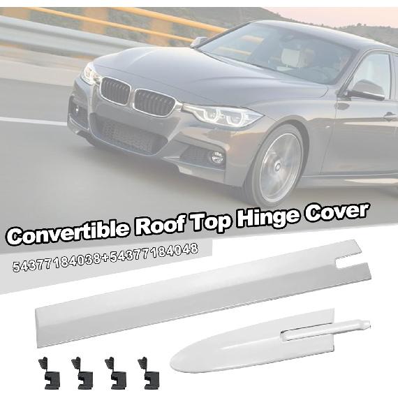 Cabrio Verdeckleiste Obere Scharnierabdeckung Rechts 54377184038 54377184048 54377187747 Kompatibel mit BMW M3 M4 328i 335i 428i 430i 435i 440i E93 F33