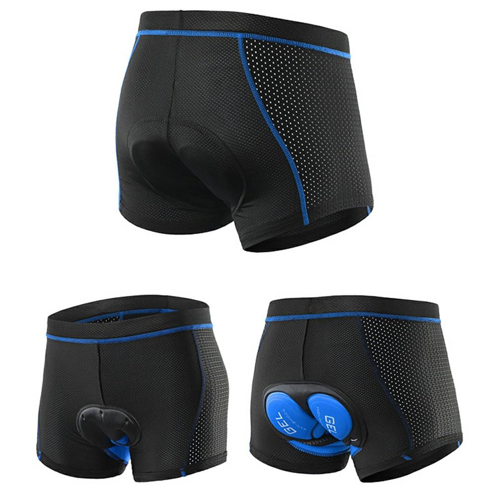 

ARSUXEO 001C Outdoor Cycling Shorts Padded Breathable Quick Dry Bike Riding Boxer Briefs - Asian Size M (European Size S) C