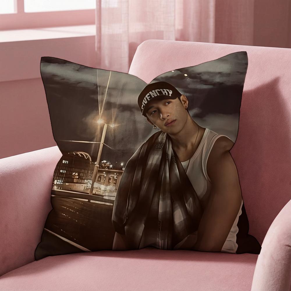 GORĄCY-KPOP B-Bang'S C-Chan'S Poszewka na poduszkę typu cushion Wielofunkcyjna poszewka na poduszkę do domu i samochodu - Dwustronna, Miękka i Trwała do codziennego użytku