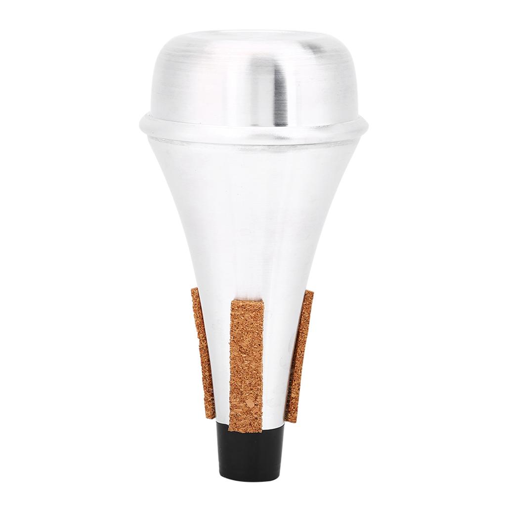 Aluminum Alloy &Cork Strip Practice Trumpet Mute Lightweight Musical Instrument Part Accessory