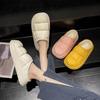 Cotton slippers women's winter bag and indoor men's home non-slip thick bottom warm