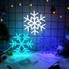 Goneons 3 Pcs Snowflake Neon Sign - 3 Colors USB Powered LED Winter Neon Light for Window Decor & Christmas Tree Party Living Room Gift