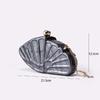 Women's Luxury Crossbody Bag Shell Fan-shaped Acrylic Fashion Wedding Evening Bag Clutch Shell Purse Clutch Shoulder Pearl Bag