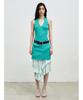 Anggae Crafted Rib Halter Dress Green