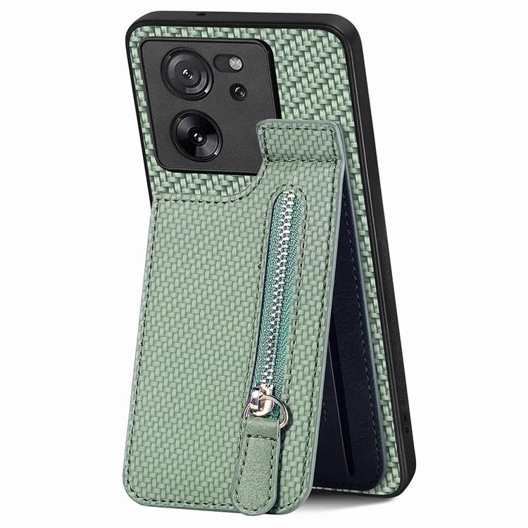 

Чехол C1-03 для Xiaomi 13T/13T Pro/Redmi K60 Ultra, гибридный чехол для телефона с вертикальной подставкой и карманом на молнии