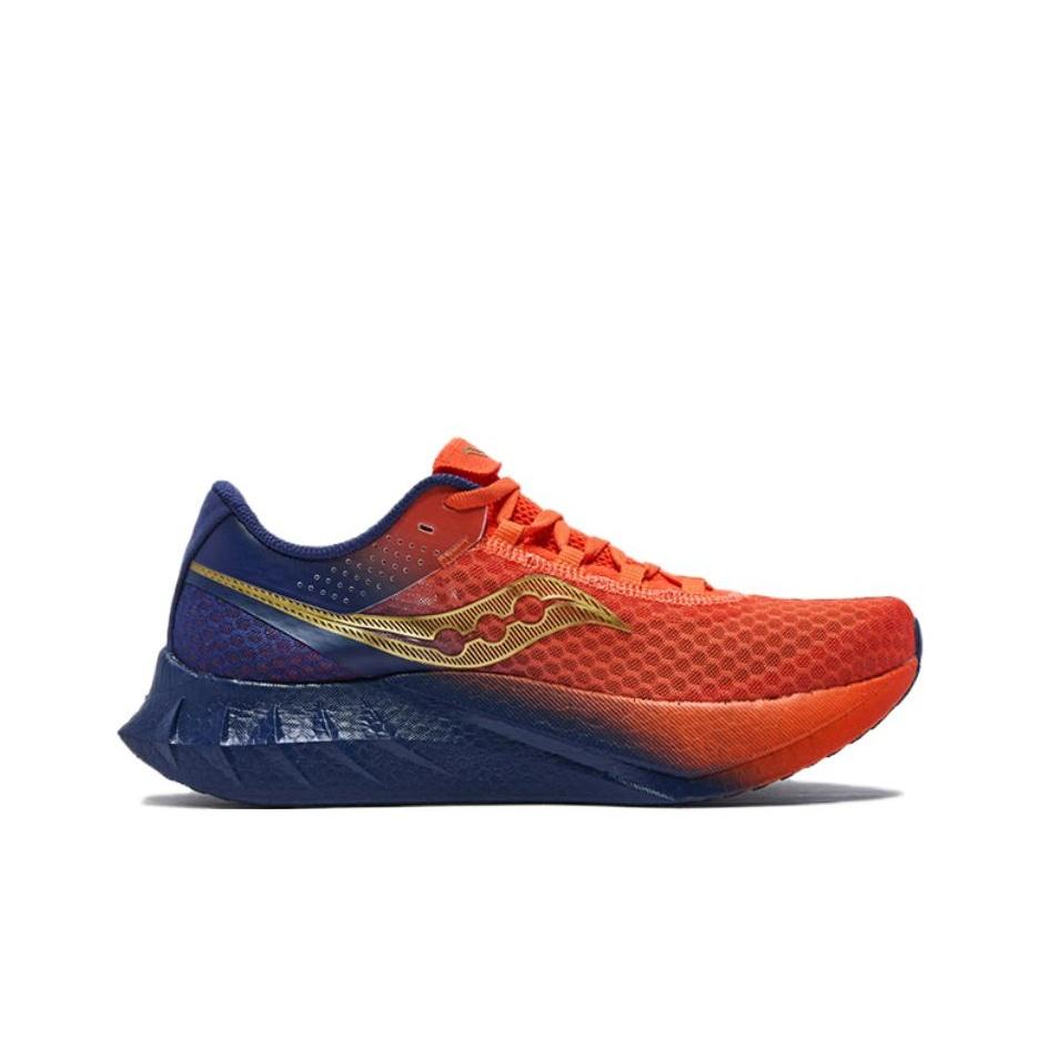 Saucony Endorphin Pro 4 Comfortable Versatile Running Shoes Unisex Running Shoes Orange Blue S30939-552