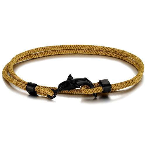 Black Cute Little Dolphin Hand Rope Small Fresh Animal Color Multi-Layer Adjustable Men'S And Women'S Bracelets