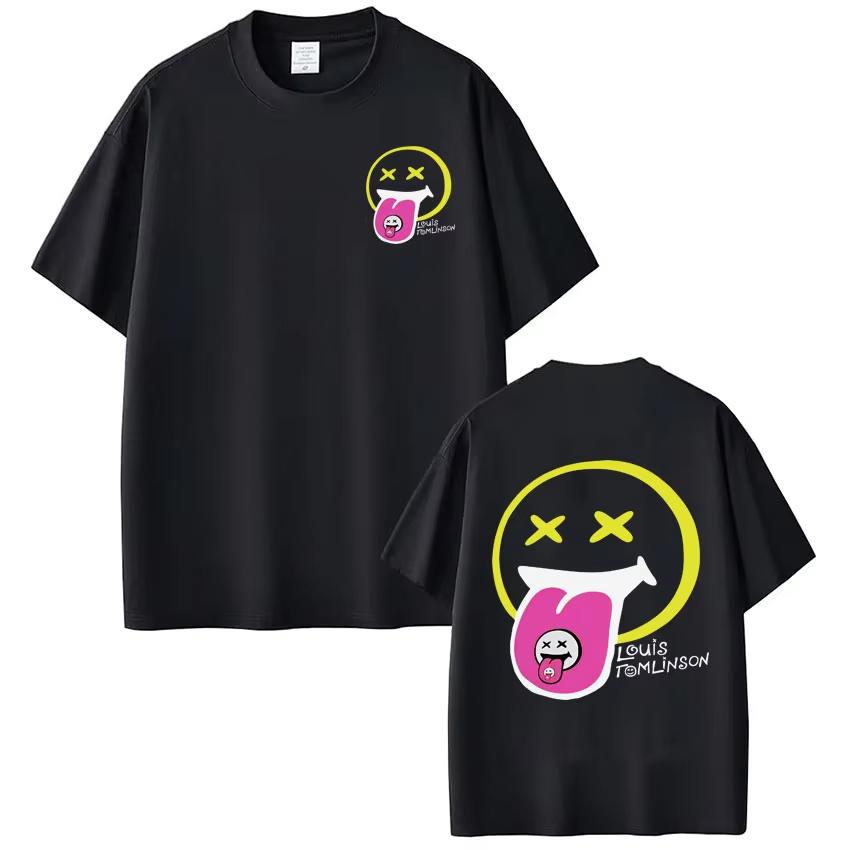 Singer Louis Tomlinson Fashion Print Vintage Unisex Women Hiphop Tshirts Fashion Casual Cotton Tshirts Streetwear