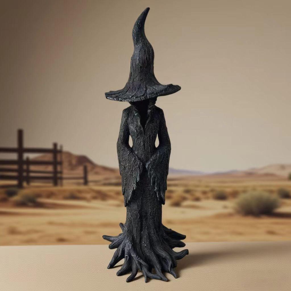 Cracker Barrel Witch Witch statue Halloween resin decoration Home decoration S/20x8x9cm