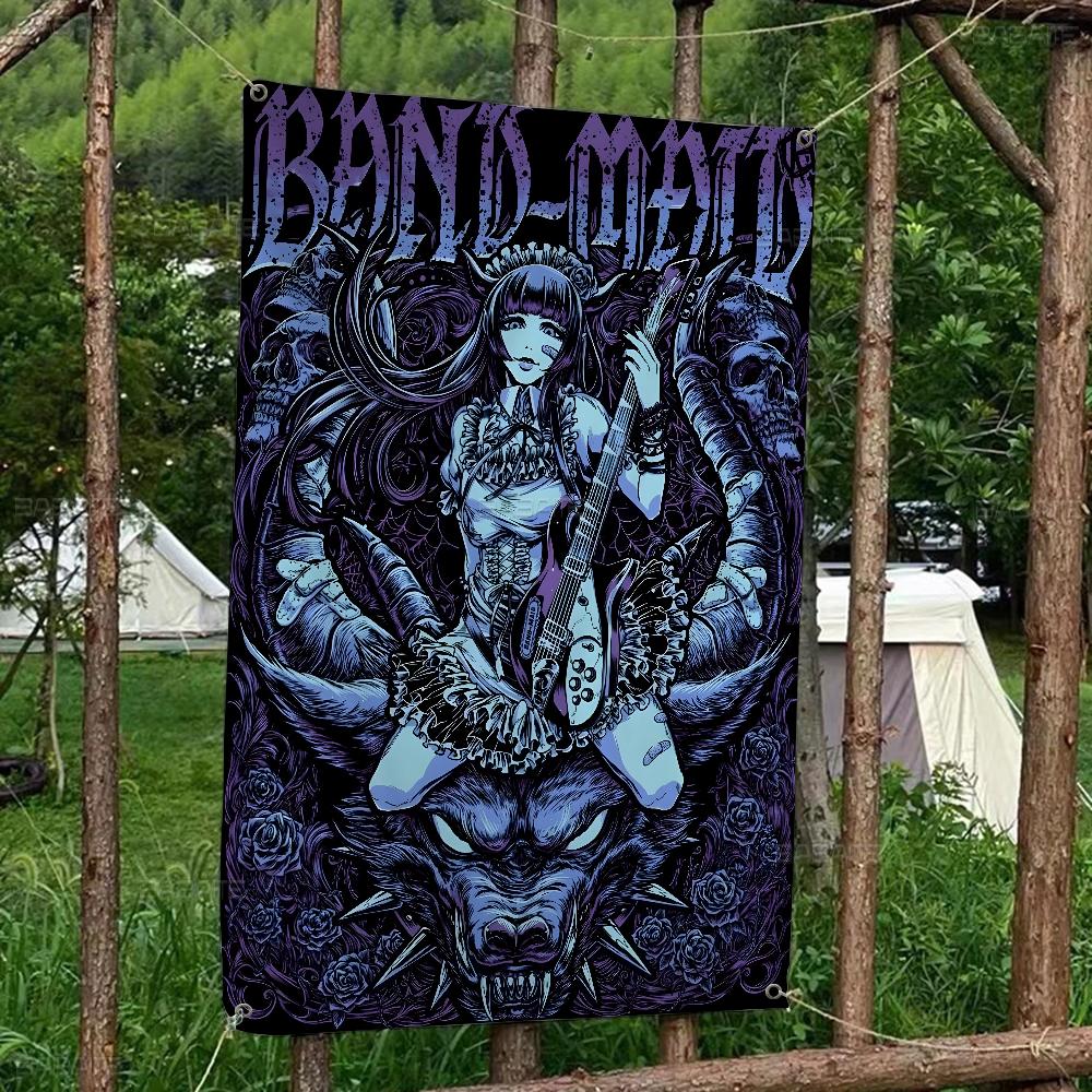 

Singer Bband Mmaid Large Size Flags Printing Patterns Interesting Birthday Party Decorations Banner 74x94cm(29x37in)