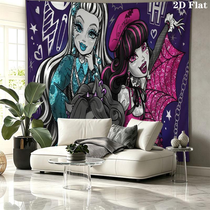 MH Wall Tapestry, Aesthetic Printed Fabric Blanket, Suitable for Bedroom, Living Room, and Home Decor.