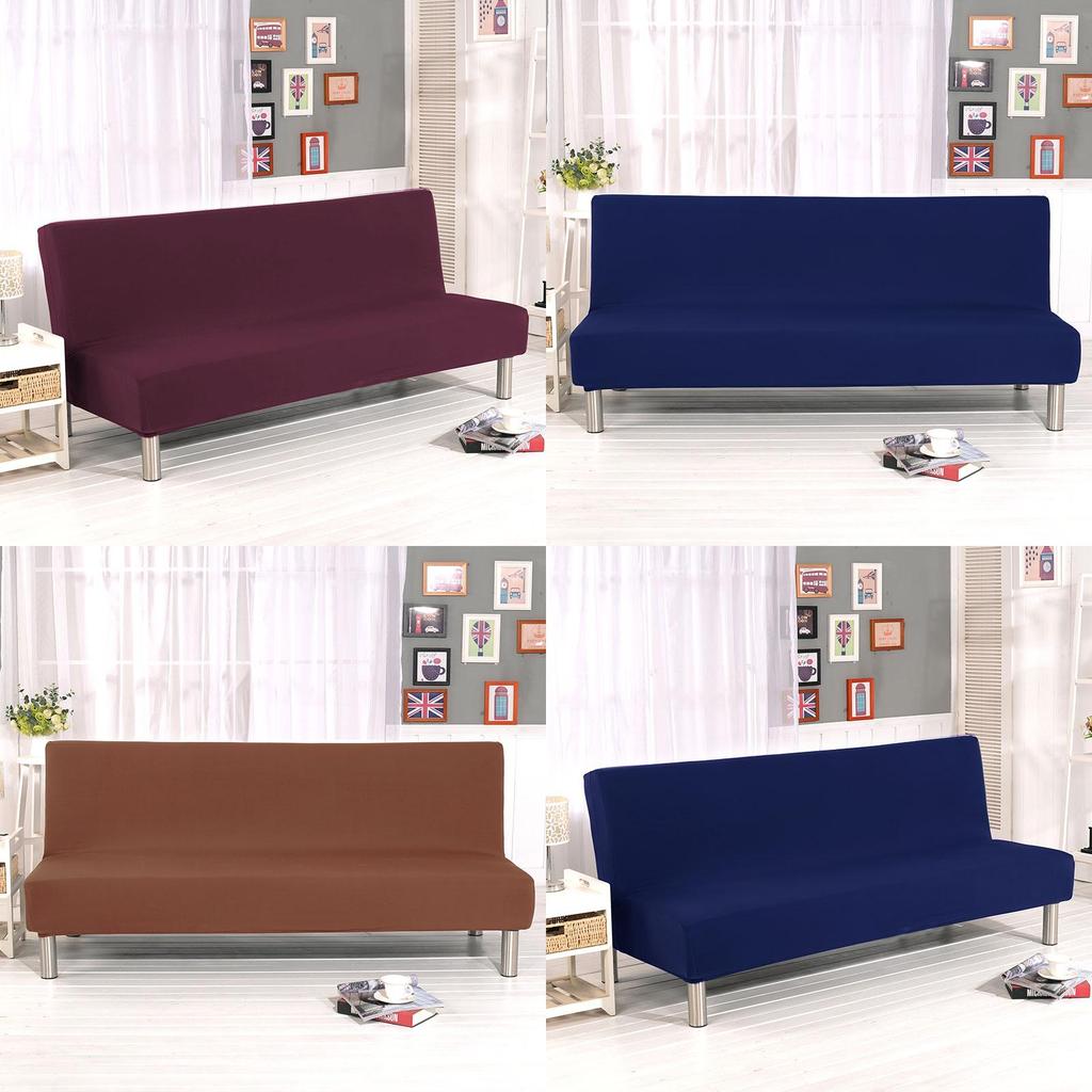 Luxurious Solid Sofa Bed Cover With Elastic Fabric For Ultimate Comfort And Protection