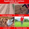 Thickened All Steel Hoe Soil Digging Household Vegetable Planting Large Hoe Weeding Outdoor Tools All Steel Hoe