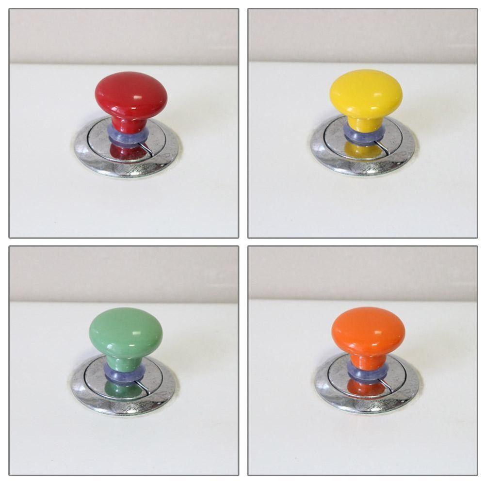 Universal Toilet Flush Button Plastic Furniture Handle Oblate Round Toilet Tank Button  Toilet