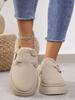 Girls Wear Thick Soled Cotton Shoes and Snow Boots with A Thick Sole To Increase Height
