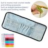 Crochet Hooks Holder Portable Crochet Hooks Rolling Organizer Lightweight Knitting Needles Holder Case Cute Crochet Hooks Case