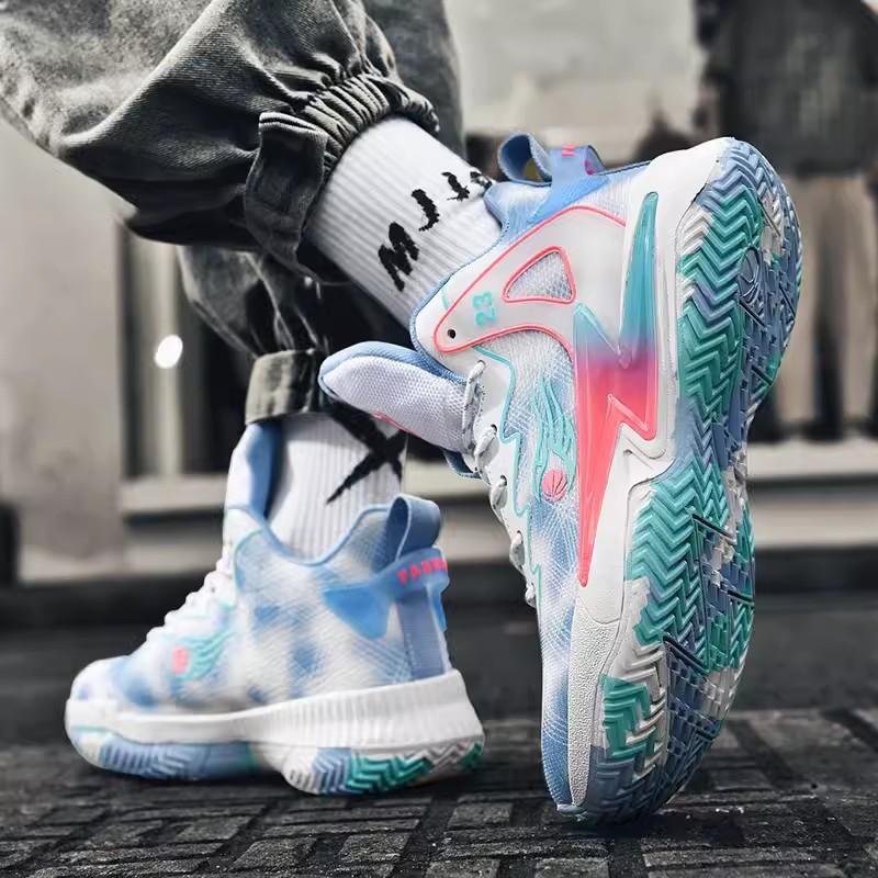 Children's mandarin duck shoes men's summer breathable youth pink basketball shoes boys' sports shoes