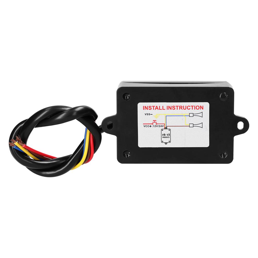 2PCS 12 V Universal Double Tone Horn Car Motorcycle Air Horn Loud Electric Snail Horn Waterproof Horn High Low Tune