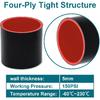 Straight ID 4" Silicone Hose Coupler, Reinforced 4-Layer Wall 5MM With 2PCS T-Bolt Clamps For Cold Air Intake, Turbo, Intercooler