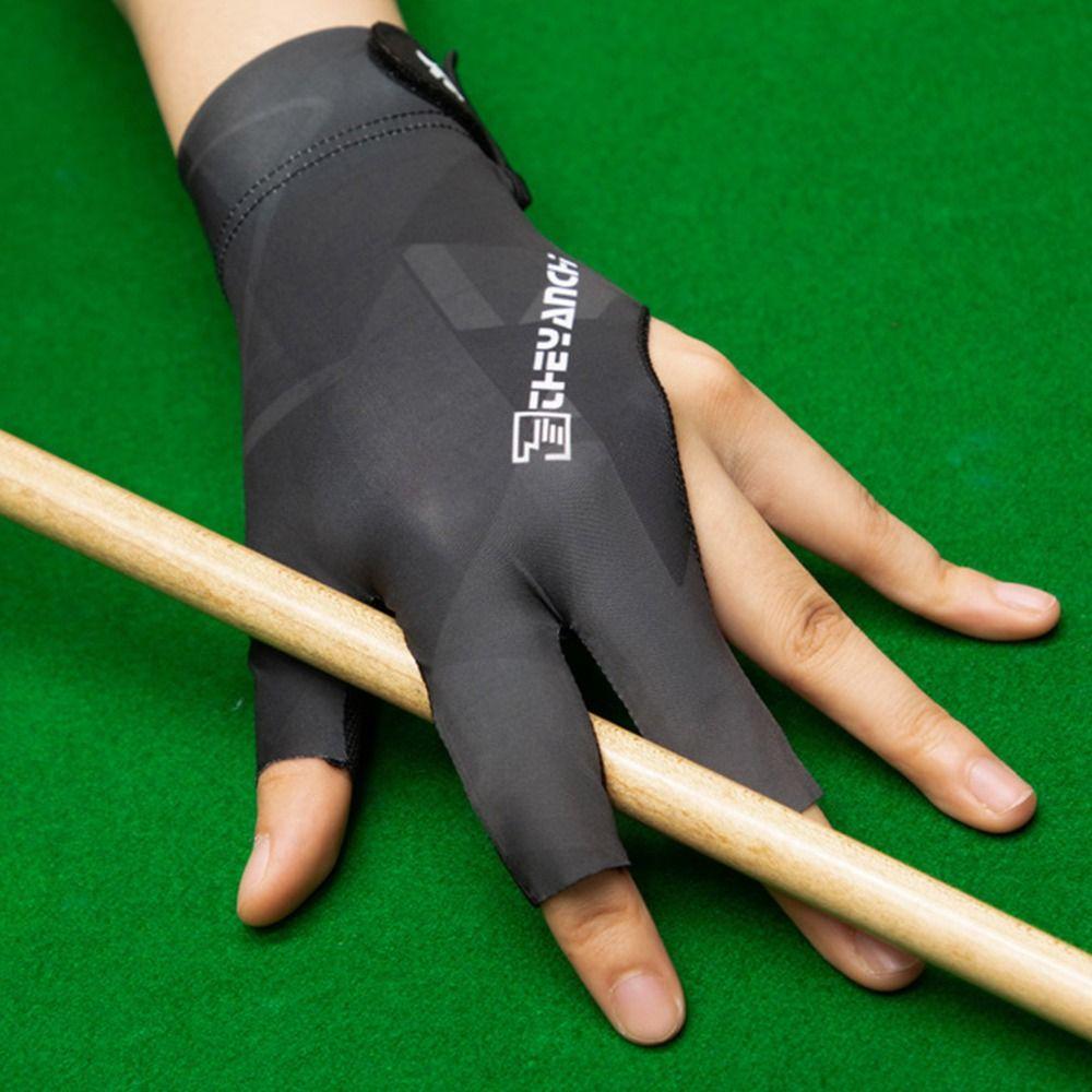 Three Finger Left Hand Billiards Gloves Unisex Billiard Training Gloves  Billiard Training
