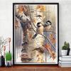 1pc 5D DIY Diamond Painting Set,  Animals Birds 5D Rhinestone Craft Wall Art, Home Decor & Hobby Accessories