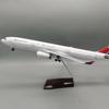 Scale 1:135 47cm Airbus A330 Yemenia Airline Simulation Passenger Aircraft Model With Wheels And Lights Room Aviation Ornament