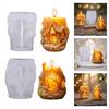 Treehouse Silicones Mould Christmas Candle Silicone Mold Easy Demolding For Candle Soap Chocolate Holiday Decoration